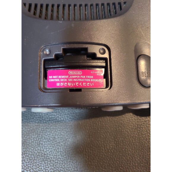 Nintendo 64 N64 Console with Jumper Pak, Power and AV Cords, and Controller - Picture 5 of 12